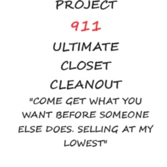 PROJECT 911 POP UP SILENT SOLO SHOW ULTIMATE CLOSET CLEAN OUT 07.03.24 @ 1PM EST - Picture 1 of 2
